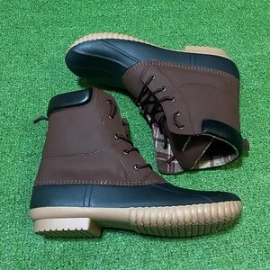 NEW Lucky Brand Duck Boots Men’s Size 11 Brown & Black